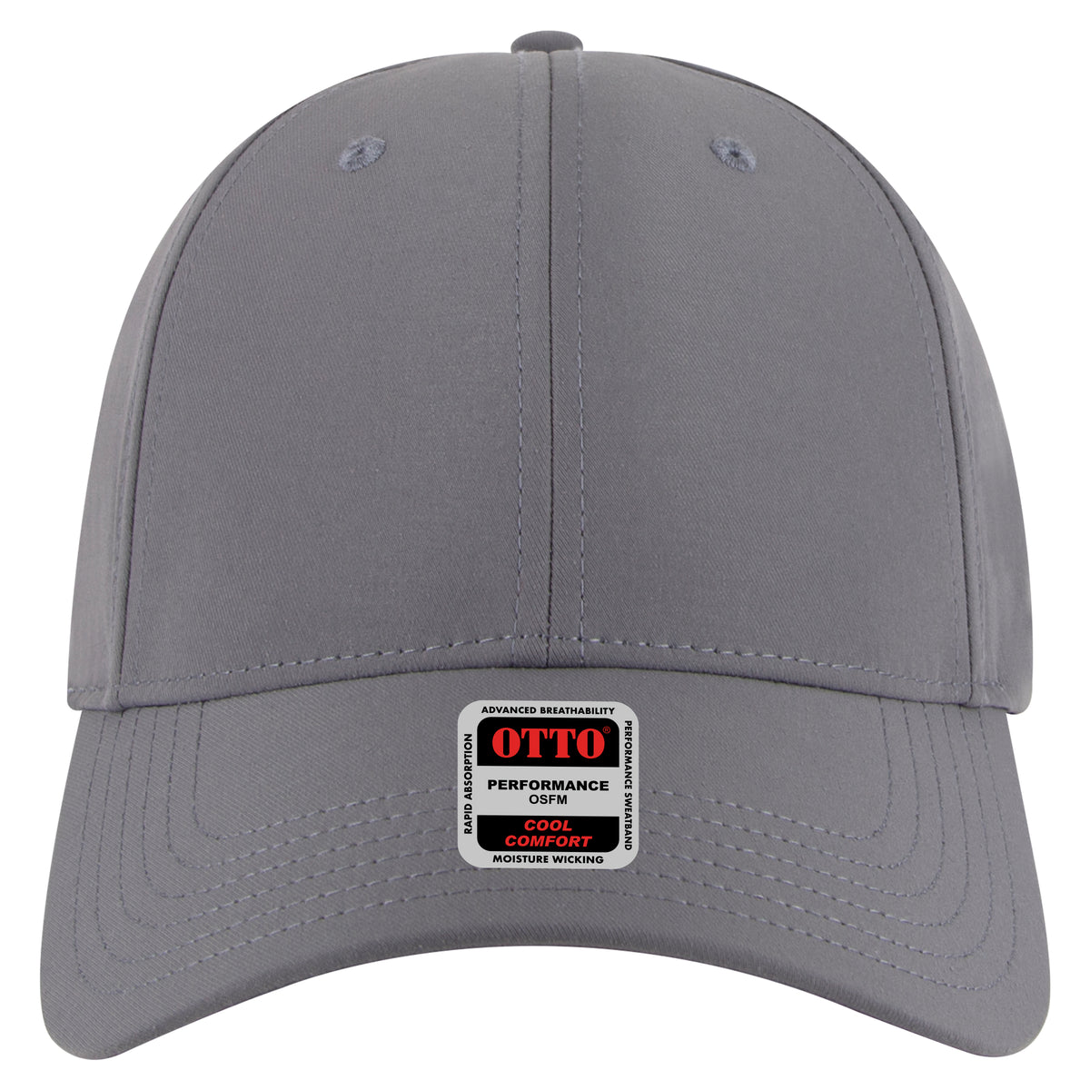 OTTO CAP 6 Panel Low Profile Baseball Cap OTTO 19-1319 Otto Cap 025 - Char. Gray OSFM - Adult