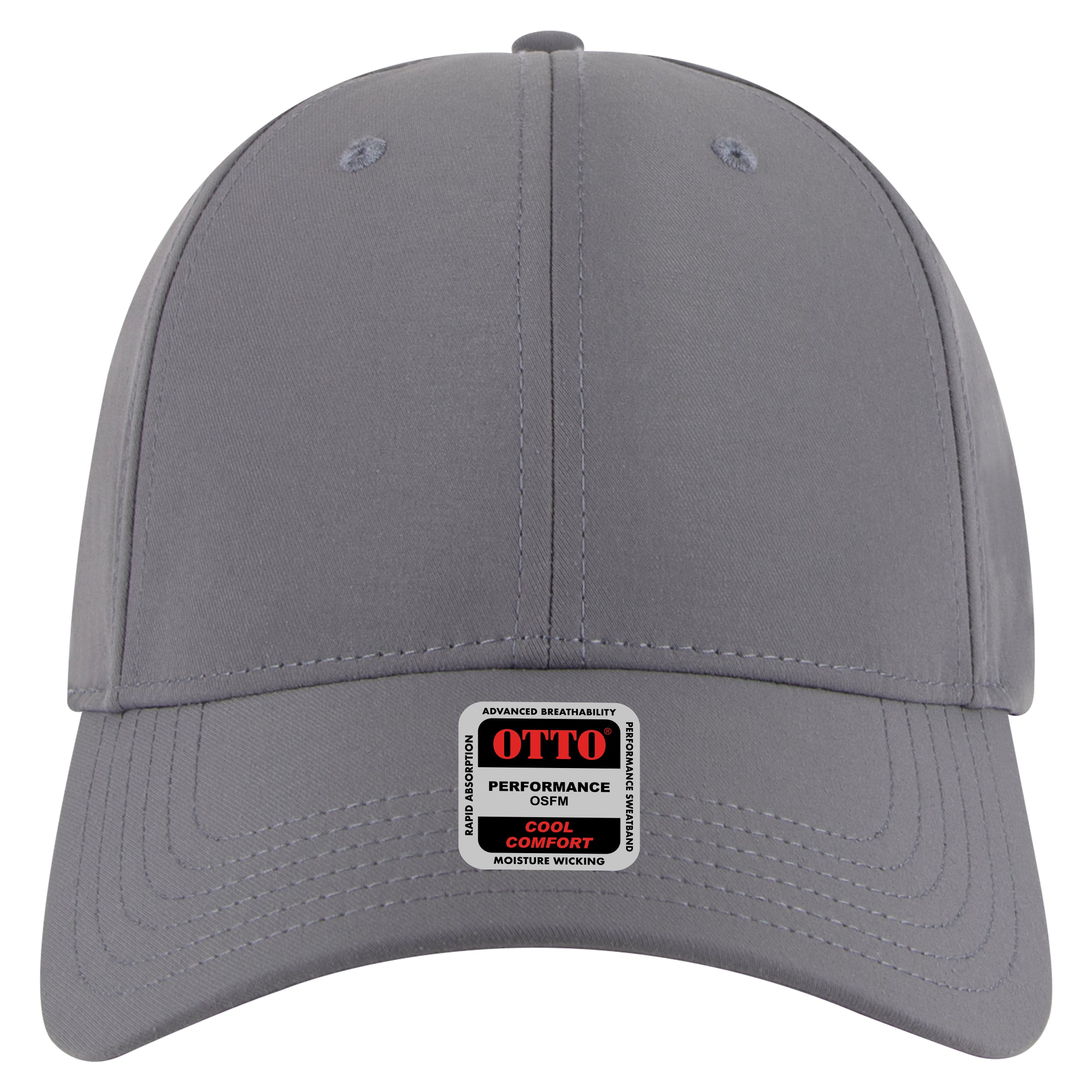 OTTO CAP 6 Panel Low Profile Baseball Cap OTTO 19-1319 Otto Cap 025 - Char. Gray OSFM - Adult