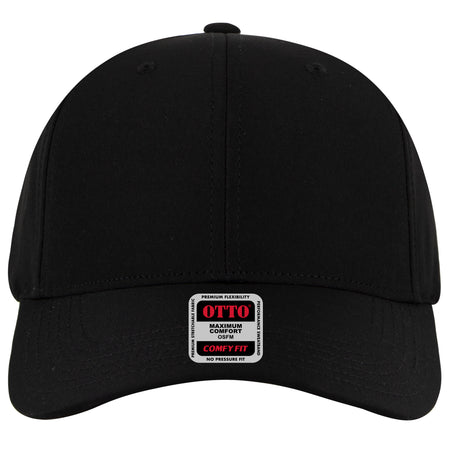 OTTO CAP "OTTO COMFY FIT" 6 Panel Low Profile Baseball Cap OTTO 19-1320 Otto Cap 003 - Black OSFM - Adult