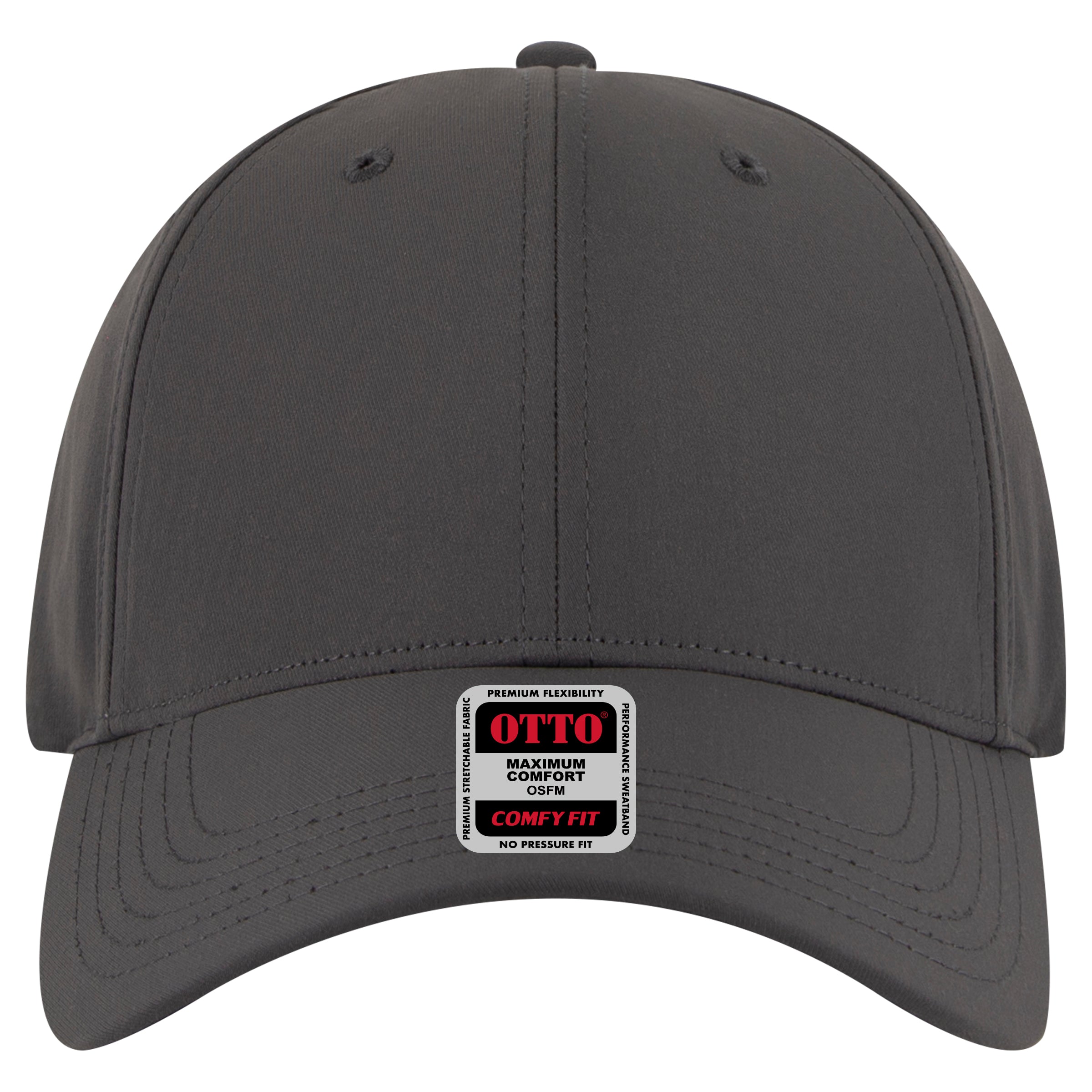 OTTO CAP "OTTO COMFY FIT" 6 Panel Low Profile Baseball Cap OTTO 19-1320 Otto Cap 025 - Char. Gray OSFM - Adult