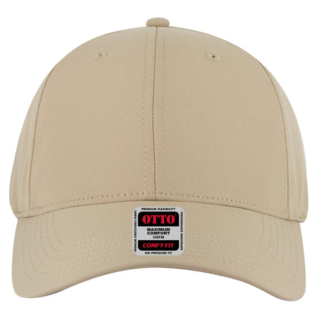 OTTO CAP "OTTO COMFY FIT" 6 Panel Low Profile Baseball Cap OTTO 19-1320 Otto Cap 032 - Khaki OSFM - Adult