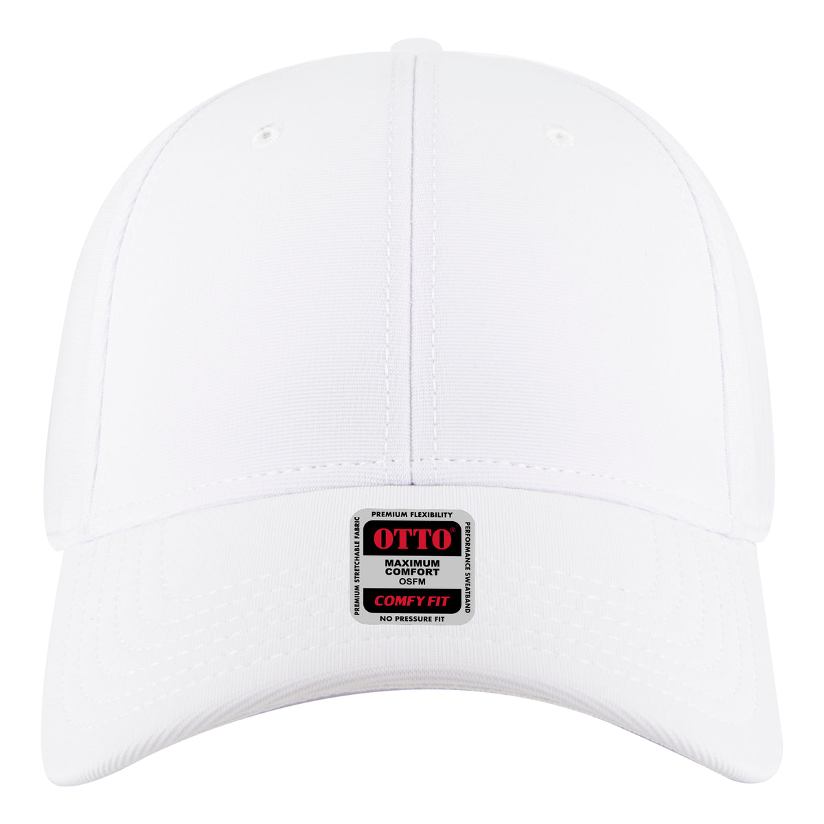 OTTO CAP "OTTO COMFY FIT" 6 Panel Low Profile Baseball Cap OTTO 19-1324 Otto Cap 016 - White OSFM - Adult