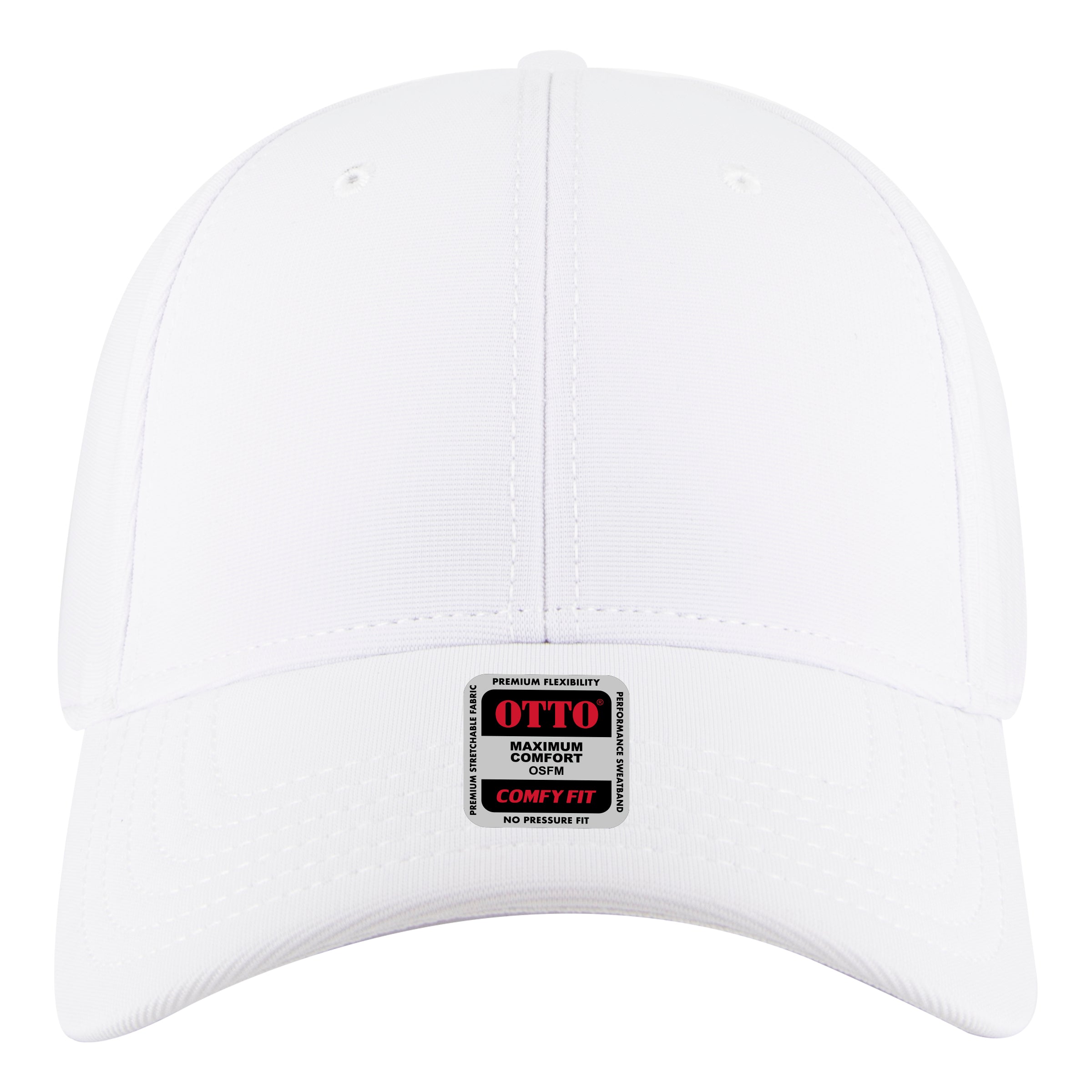 OTTO CAP "OTTO COMFY FIT" 6 Panel Low Profile Baseball Cap OTTO 19-1324 Otto Cap 016 - White OSFM - Adult