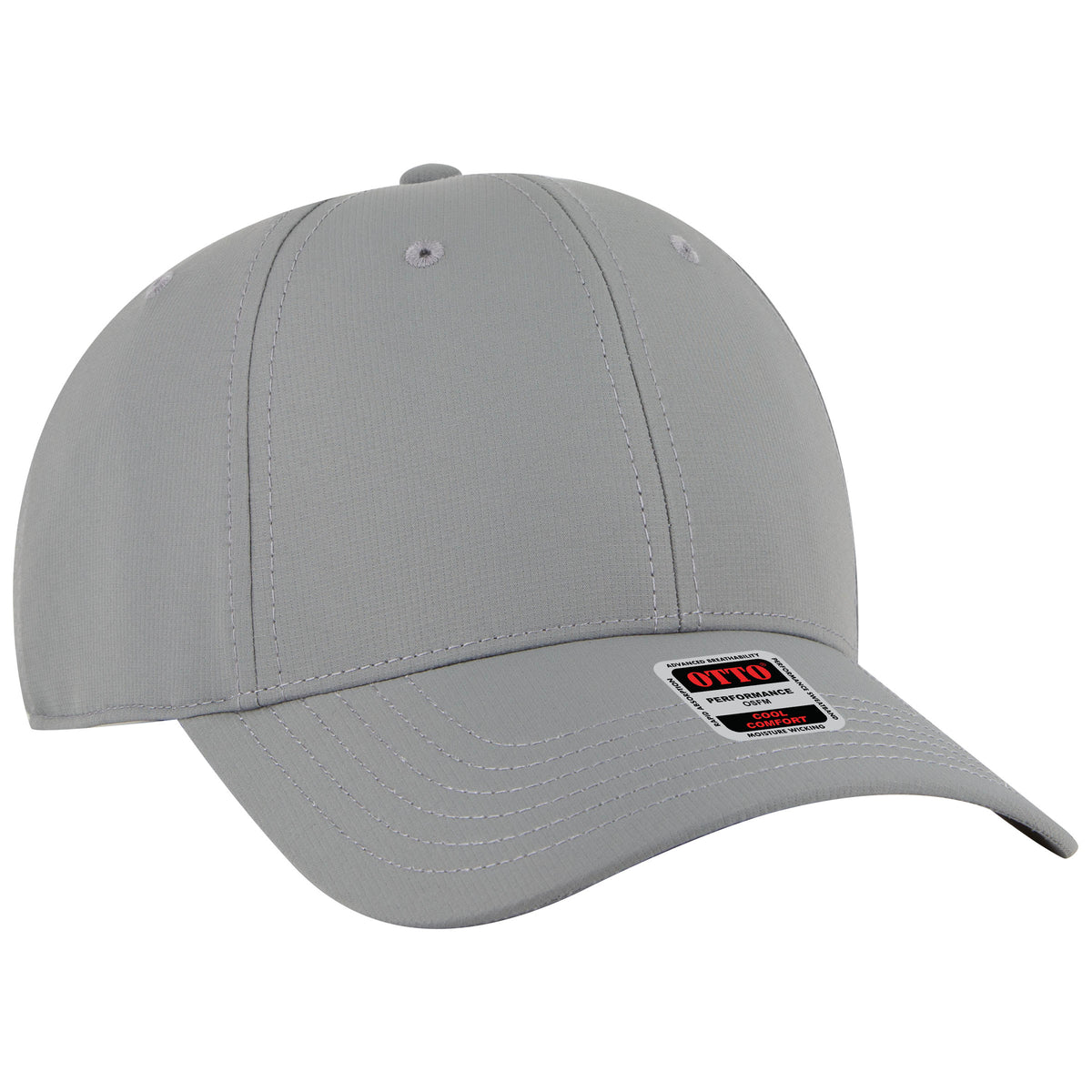 OTTO CAP 6 Panel Low Profile Style Baseball Cap OTTO 19-2 Otto Cap 014 - Gray OSFM - Adult