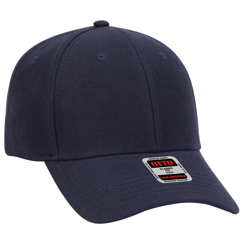 OTTO CAP 6 Panel Low Profile Baseball Cap OTTO 19-208 Otto Cap 004 - Navy OSFM - Adult