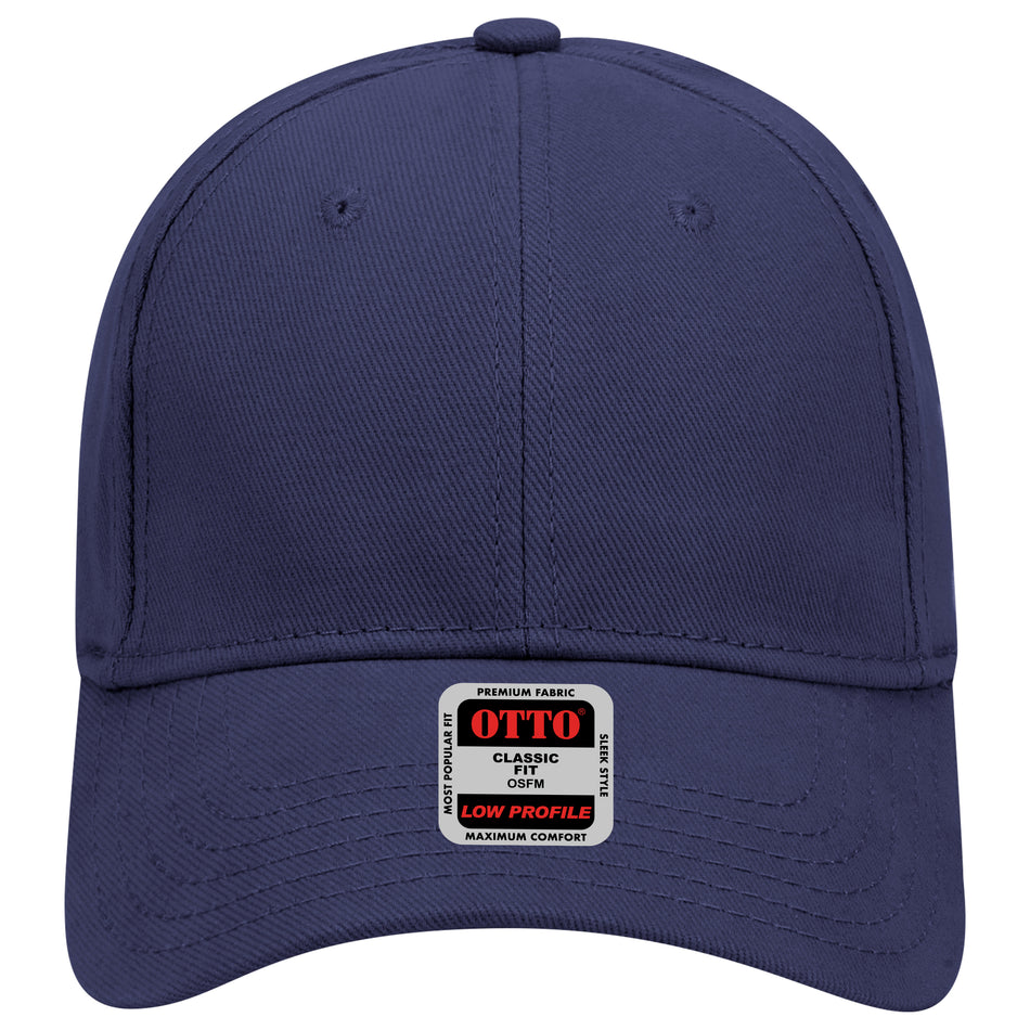 OTTO CAP 6 Panel Low Profile Baseball Cap OTTO 19-251 Otto Cap 004 - Navy OSFM - Adult