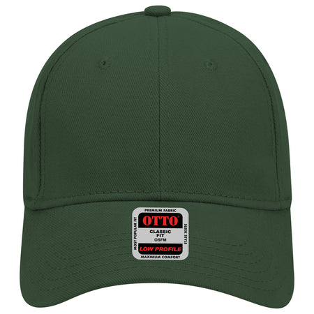 OTTO CAP 6 Panel Low Profile Baseball Cap OTTO 19-251 Otto Cap 017 - Dk. Green OSFM - Adult