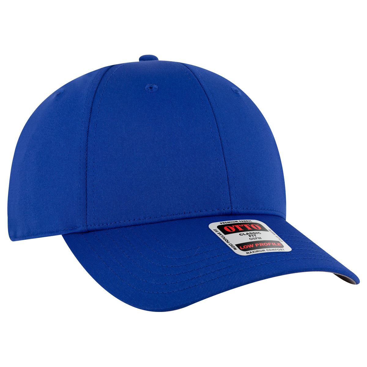 OTTO CAP 6 Panel Low Profile Baseball Cap OTTO 19-3 Otto Cap 001 - Royal OSFM - Adult