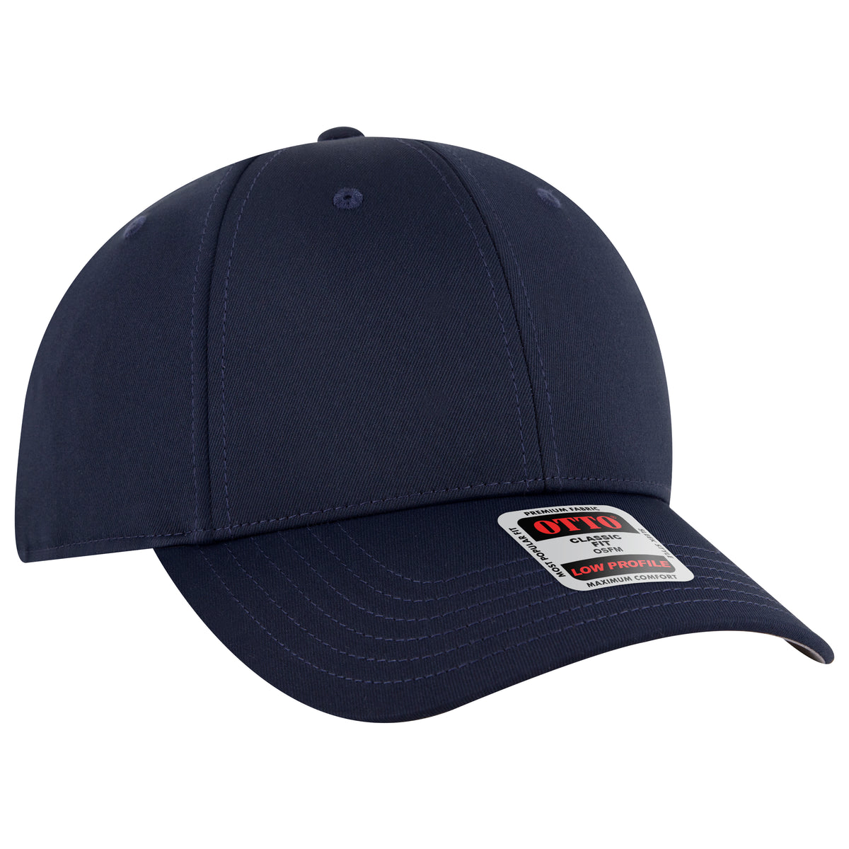 OTTO CAP 6 Panel Low Profile Baseball Cap OTTO 19-3 Otto Cap 004 - Navy OSFM - Adult