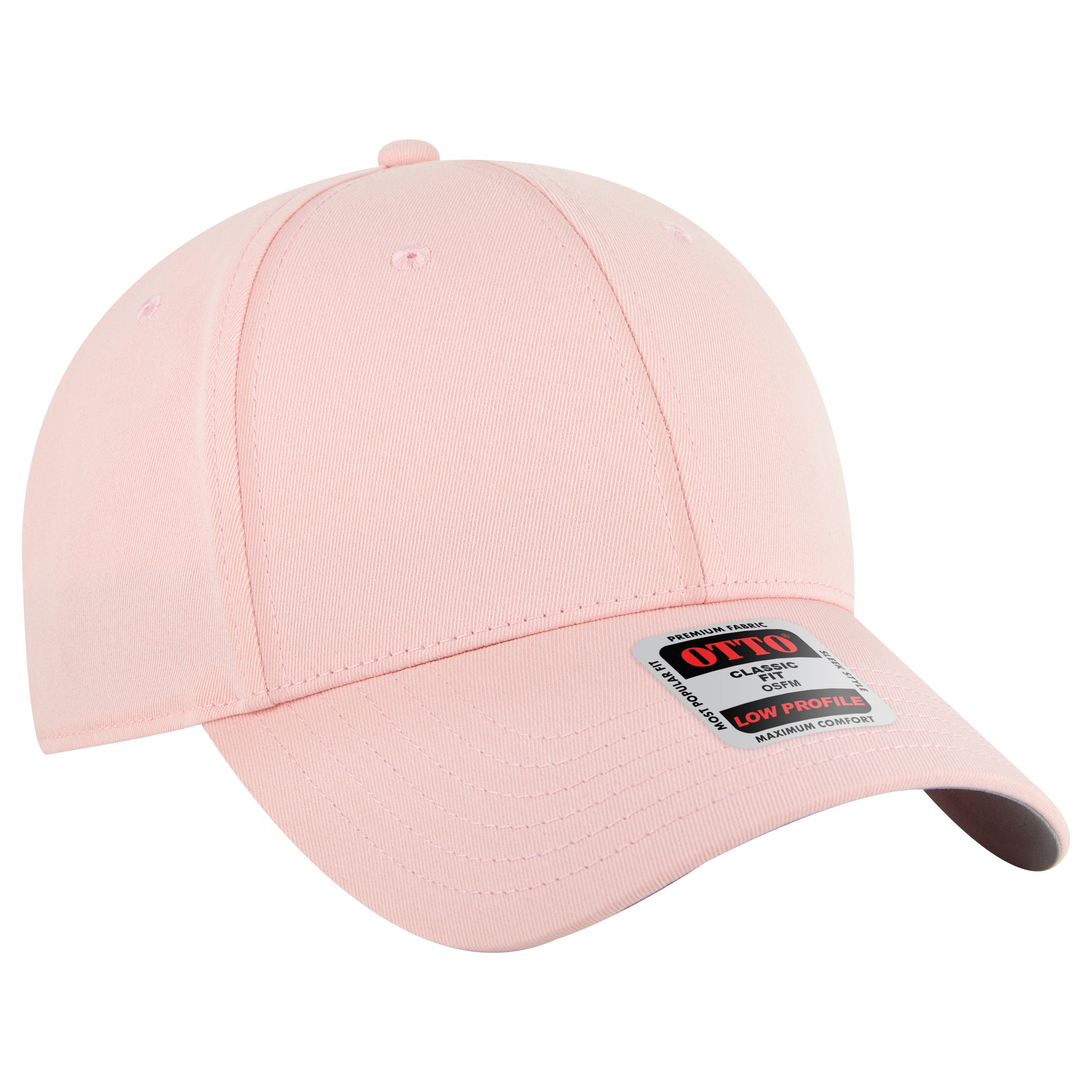 OTTO CAP 6 Panel Low Profile Baseball Cap OTTO 19-3 Otto Cap 050 - Pink OSFM - Adult