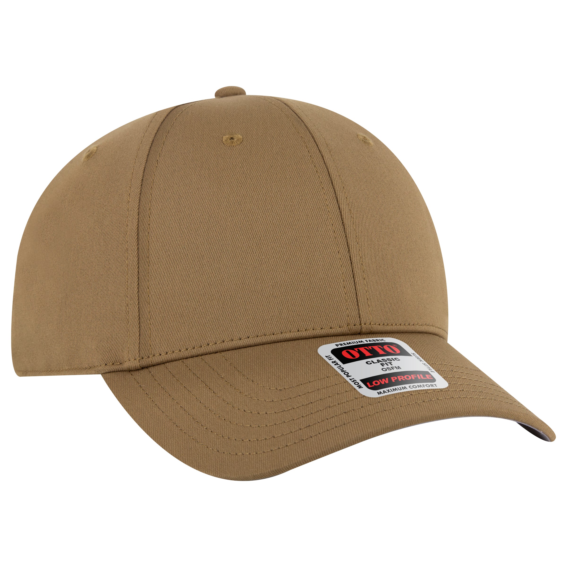 OTTO CAP 6 Panel Low Profile Baseball Cap OTTO 19-3 Otto Cap 084 - Coyote Brown OSFM - Adult