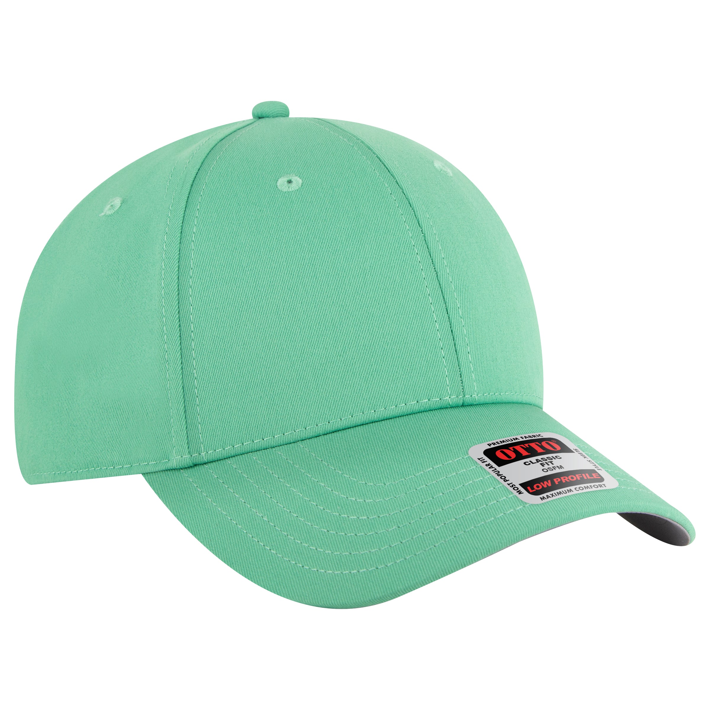 OTTO CAP 6 Panel Low Profile Baseball Cap OTTO 19-3 Otto Cap 091 - Cactus Green OSFM - Adult