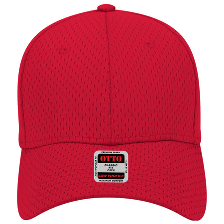 OTTO CAP 6 Panel Low Profile Baseball Cap OTTO 19-366 Otto Cap 002 - Red OSFM - Adult