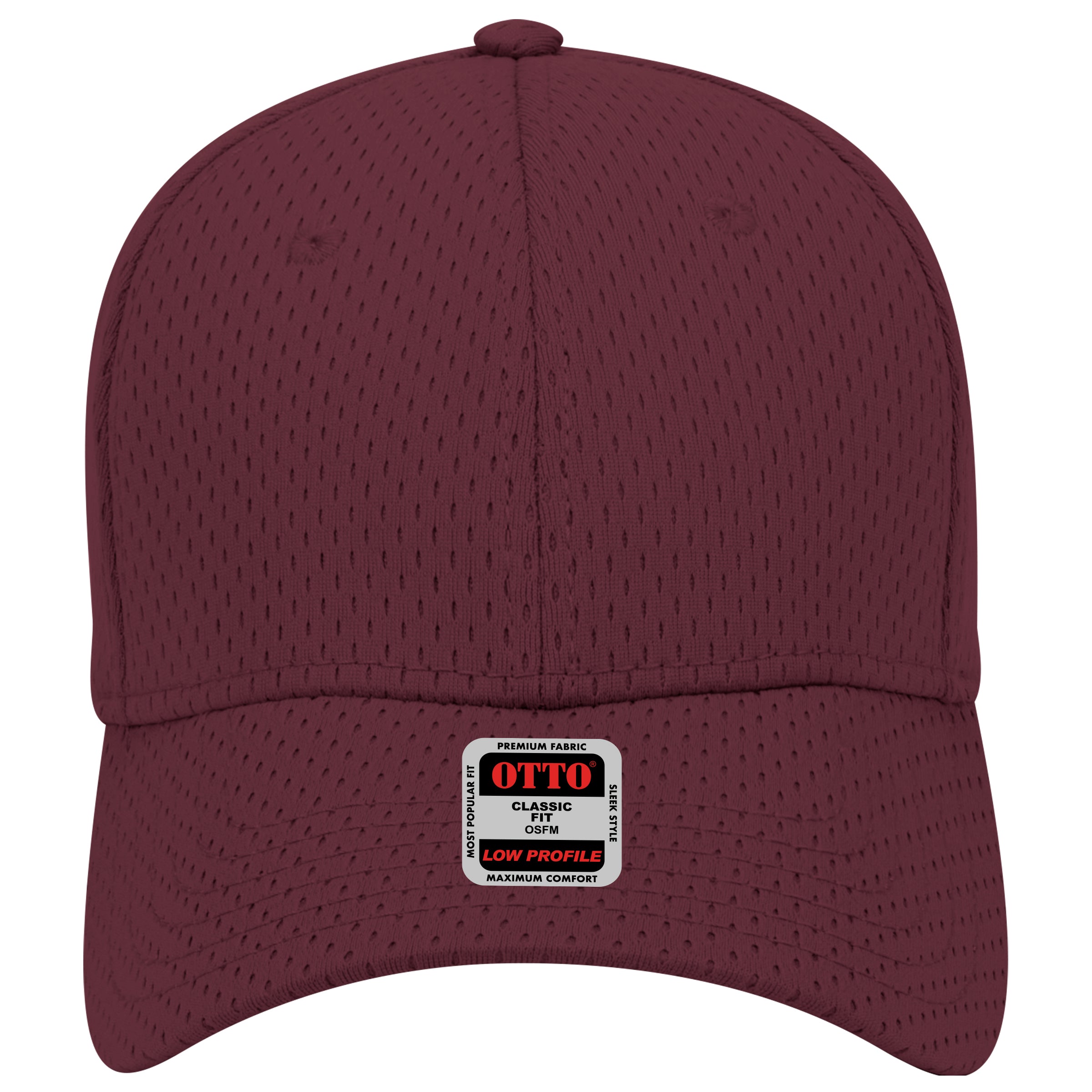 OTTO CAP 6 Panel Low Profile Baseball Cap OTTO 19-366 Otto Cap 010 - Maroon OSFM - Adult