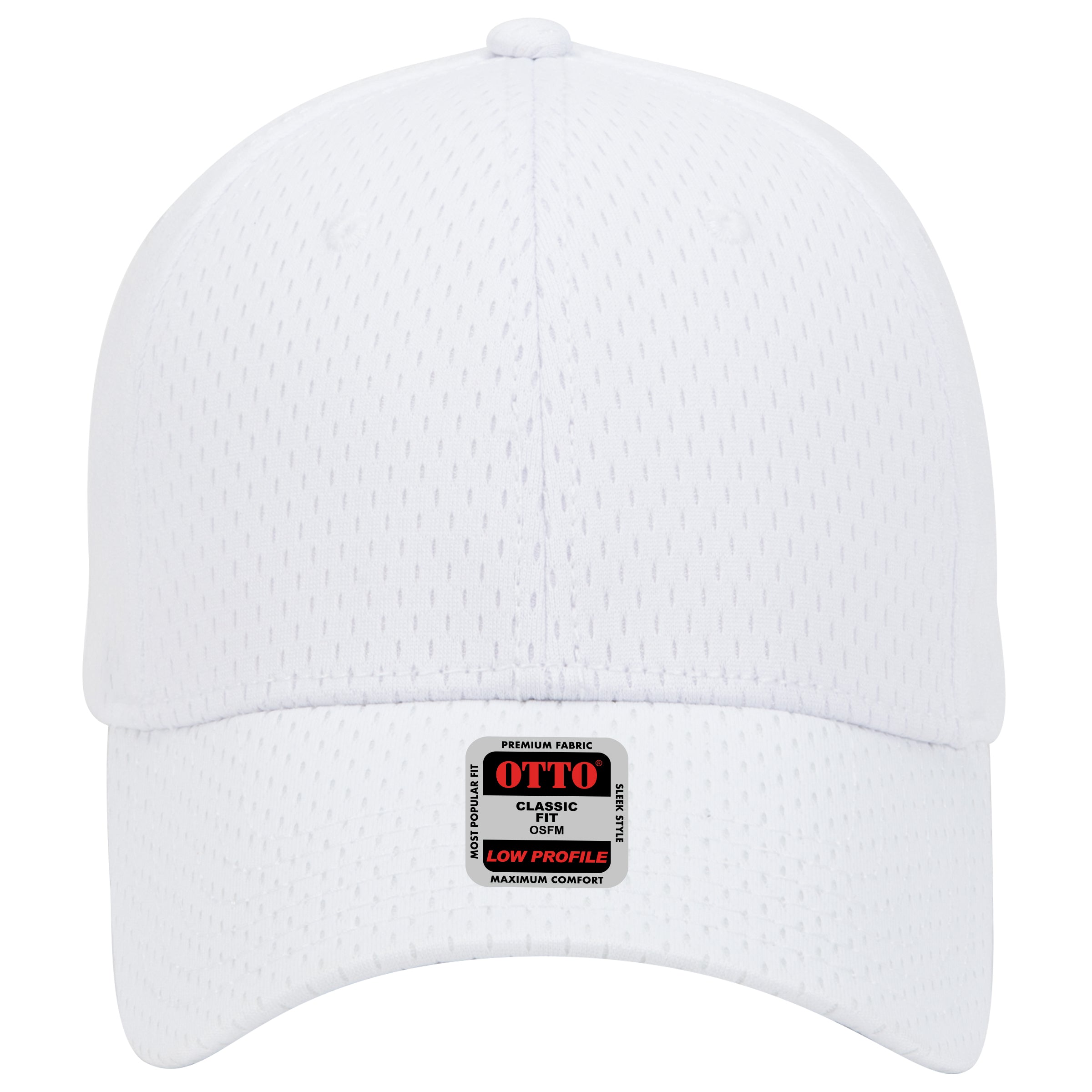 OTTO CAP 6 Panel Low Profile Baseball Cap OTTO 19-366 Otto Cap 016 - White OSFM - Adult