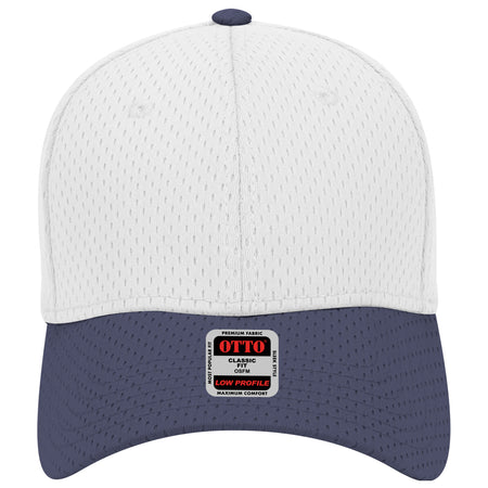 OTTO CAP 6 Panel Low Profile Baseball Cap OTTO 19-366 Otto Cap 0416 - Nvy/Wht OSFM - Adult