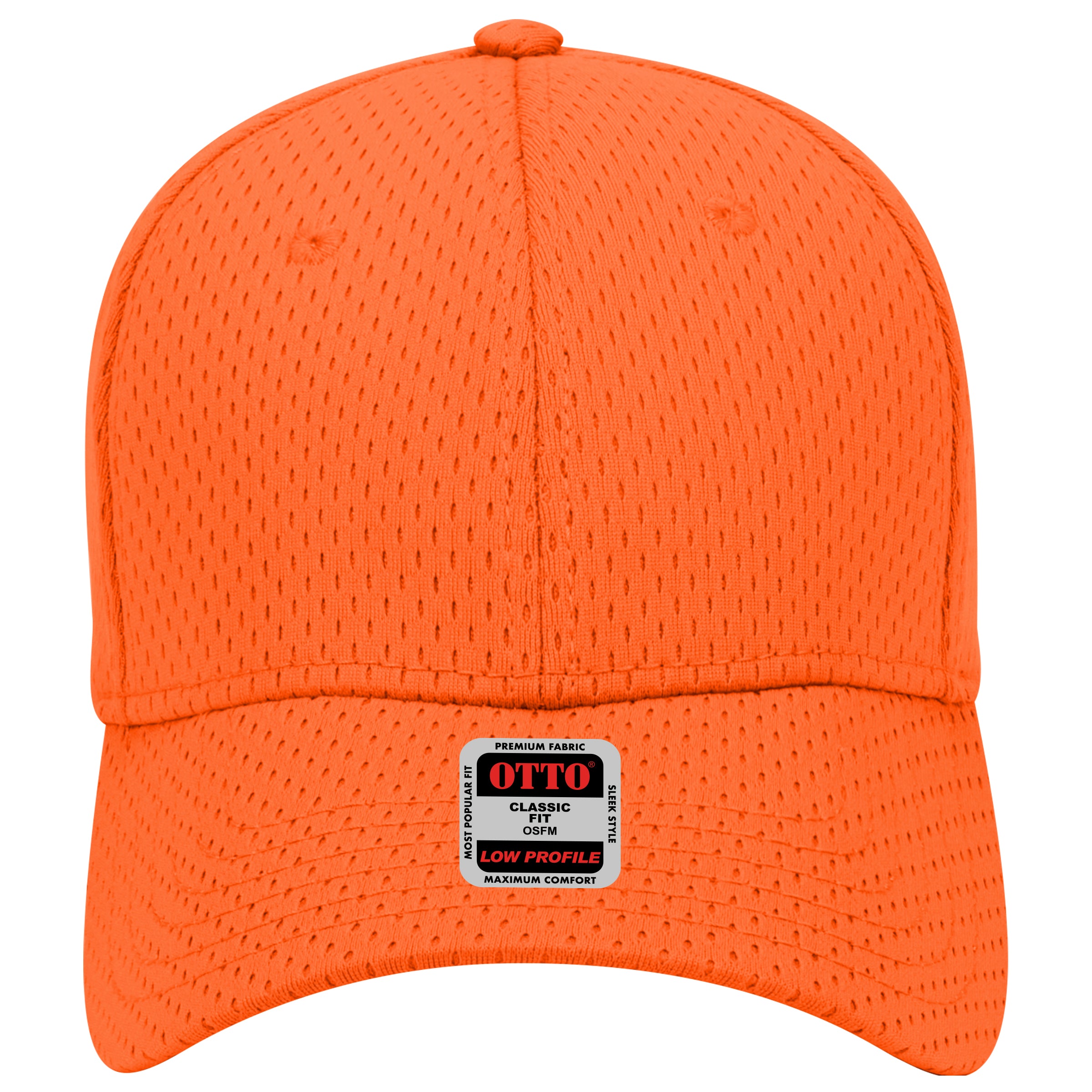 OTTO CAP 6 Panel Low Profile Baseball Cap OTTO 19-366 Otto Cap 062 - Orange OSFM - Adult