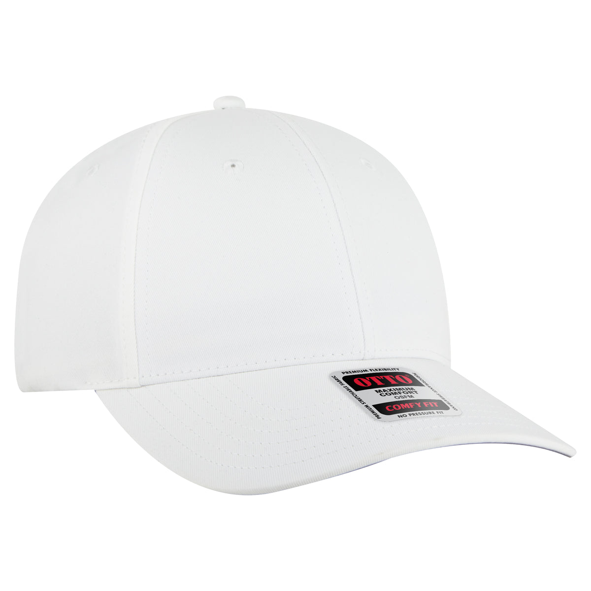 OTTO CAP "OTTO COMFY FIT" 6 Panel Low Profile Baseball Cap OTTO 19-4 Otto Cap 016 - White OSFM - Adult