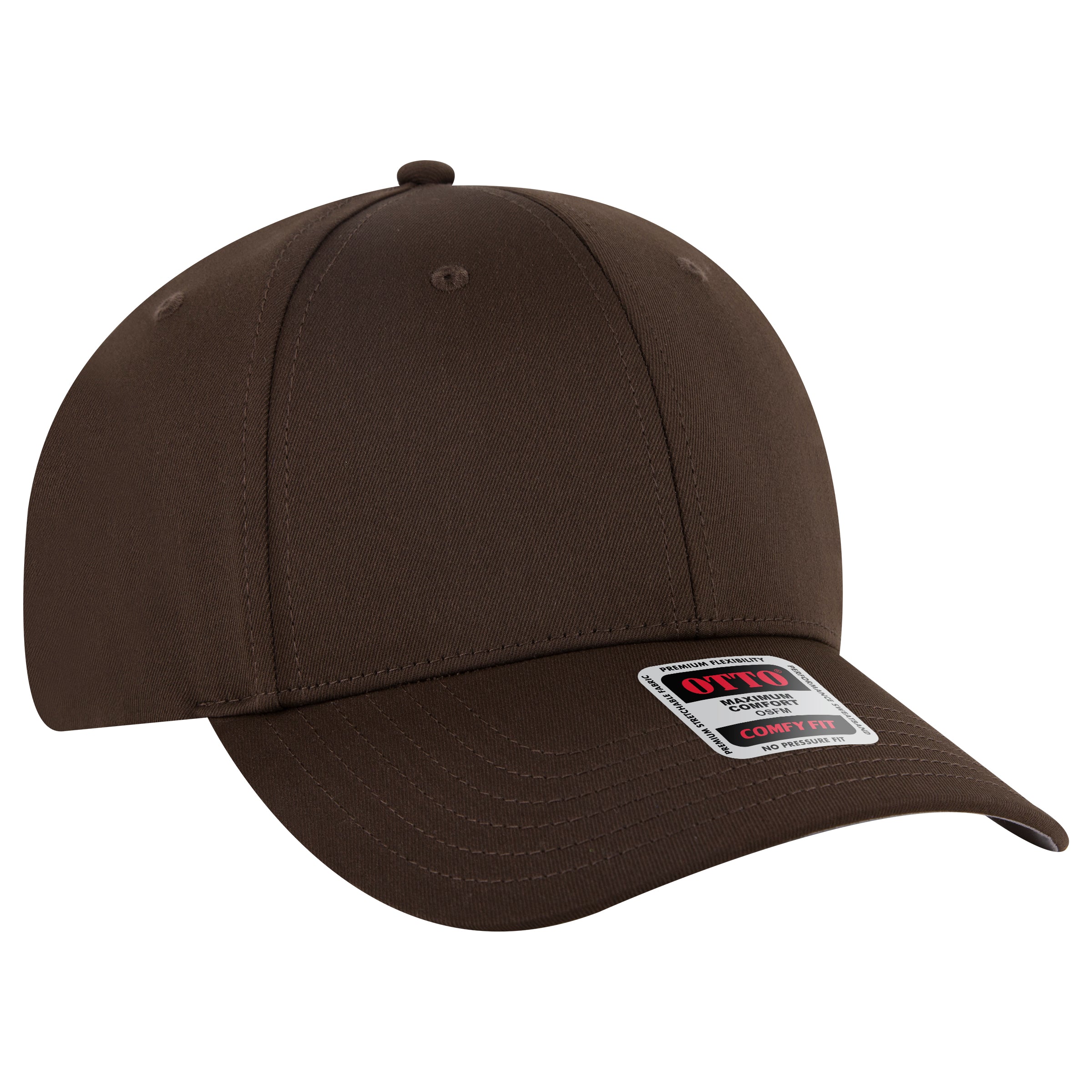 OTTO CAP "OTTO COMFY FIT" 6 Panel Low Profile Baseball Cap OTTO 19-4 Otto Cap 039 - Dk. Brown OSFM - Adult