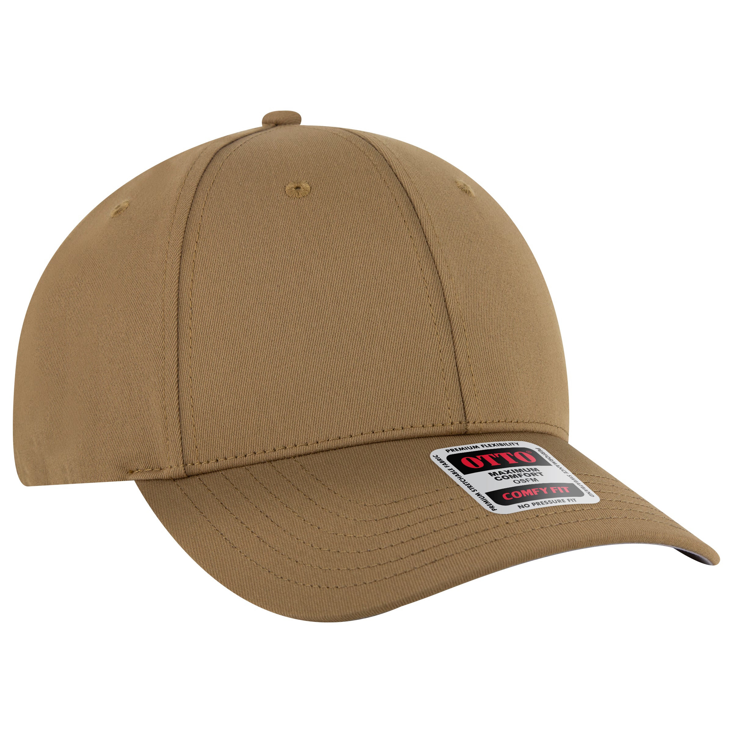 OTTO CAP "OTTO COMFY FIT" 6 Panel Low Profile Baseball Cap OTTO 19-4 Otto Cap 084 - Coyote Brown OSFM - Adult