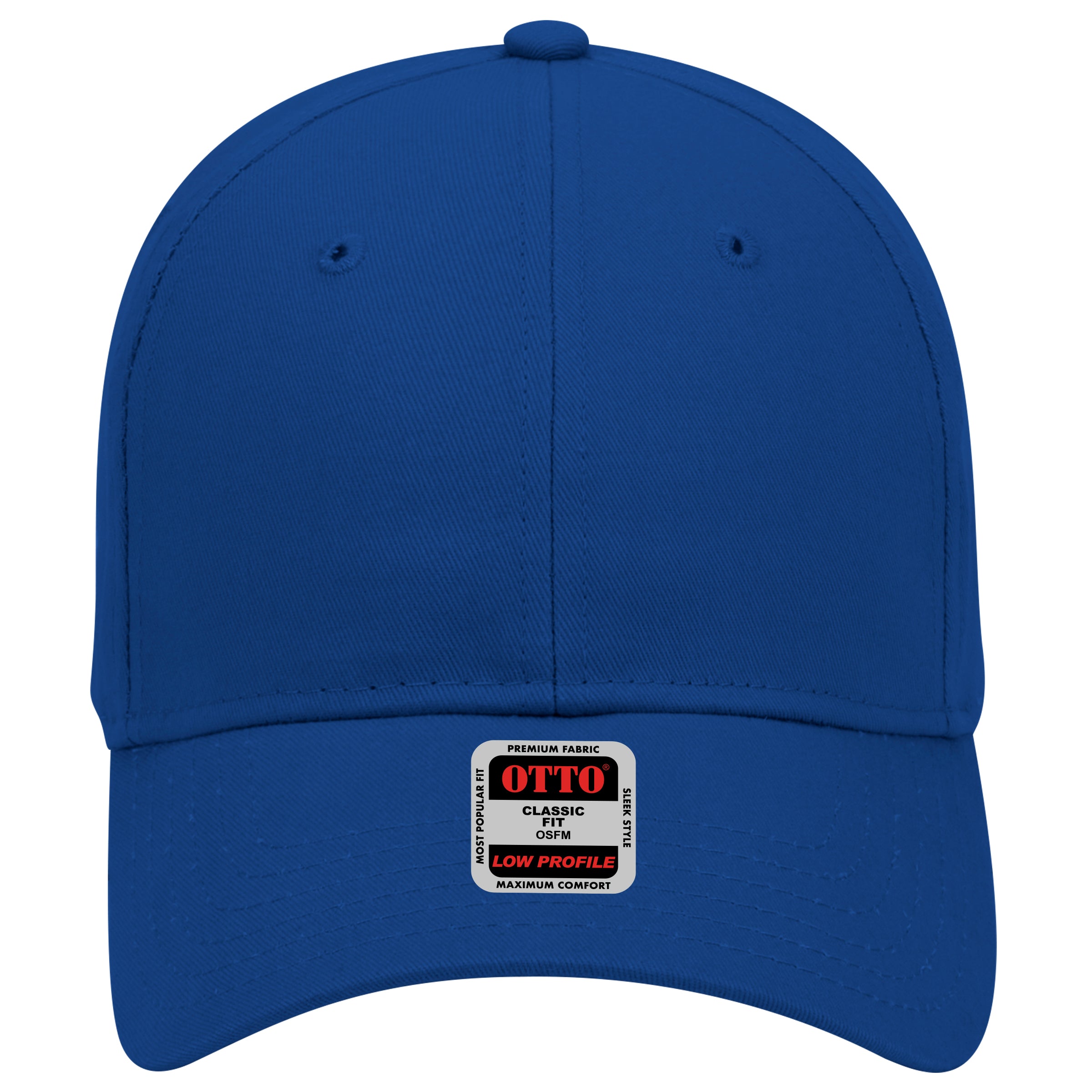 OTTO CAP 6 Panel Low Profile Baseball Cap OTTO 19-503 Otto Cap 001 - Royal OSFM - Adult