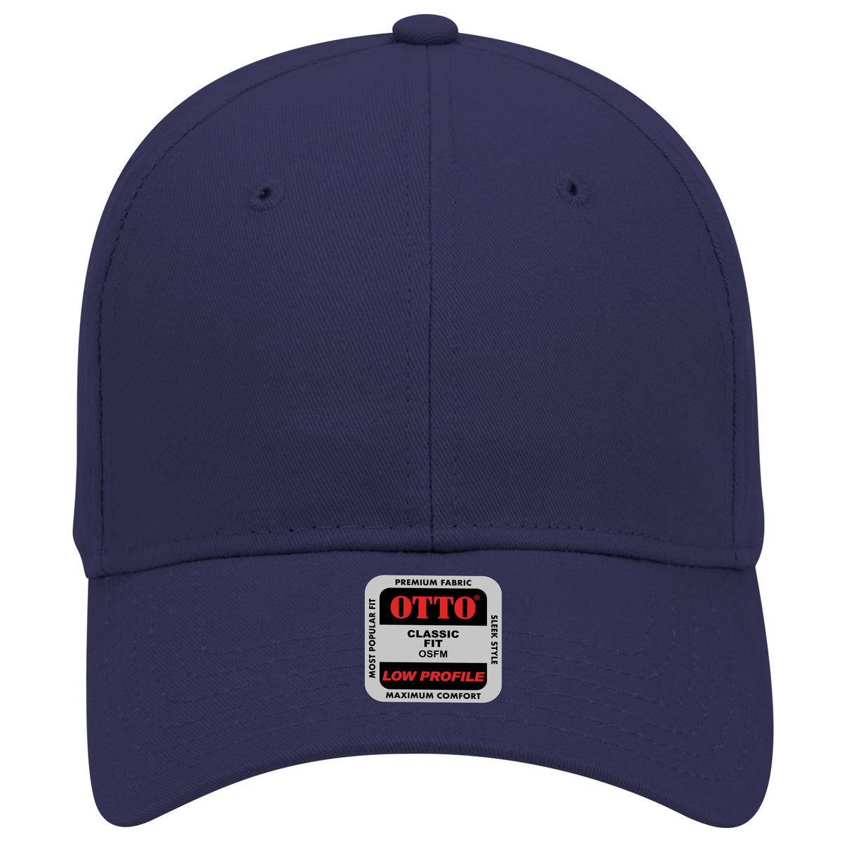 OTTO CAP 6 Panel Low Profile Baseball Cap OTTO 19-503 Otto Cap 004 - Navy OSFM - Adult