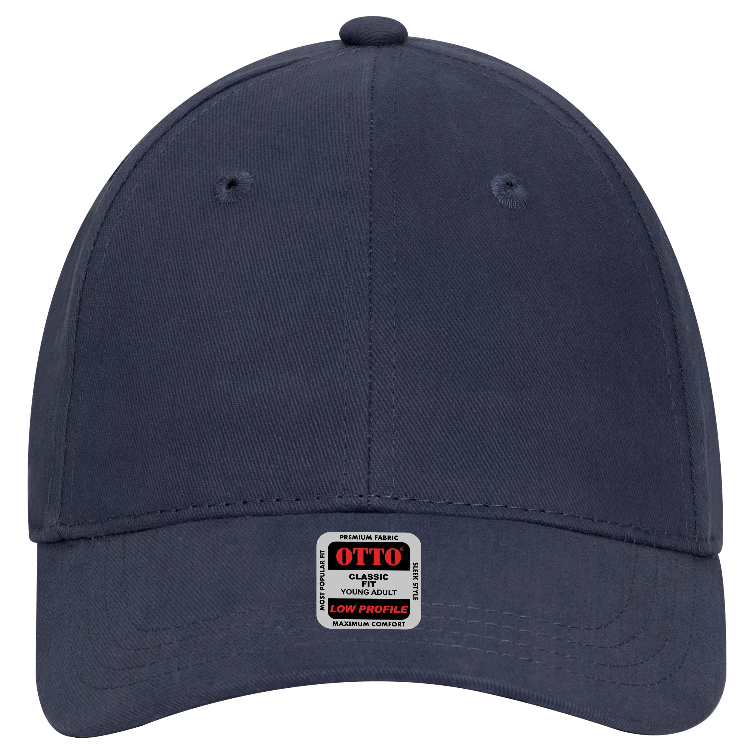 OTTO CAP 6 Panel Low Profile Baseball Cap OTTO 19-503 Otto Cap 004 - Navy Young Adult