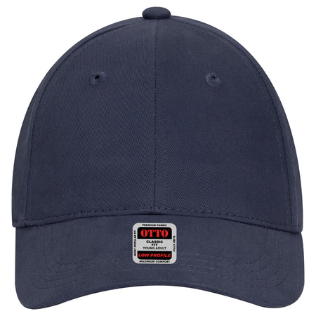 OTTO CAP 6 Panel Low Profile Baseball Cap OTTO 19-503 Otto Cap 004 - Navy Young Adult