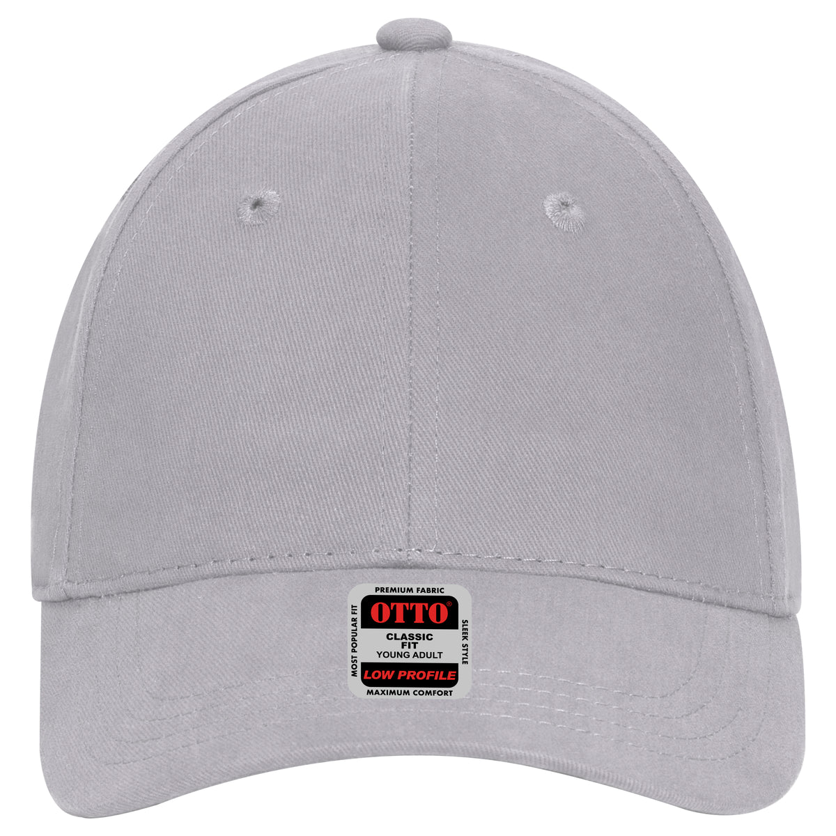 OTTO CAP 6 Panel Low Profile Baseball Cap OTTO 19-503 Otto Cap 014 - Gray Young Adult