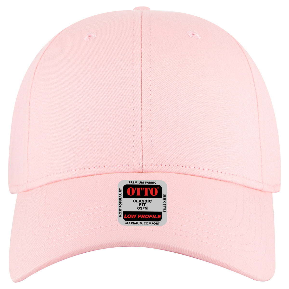 OTTO CAP 6 Panel Low Profile Baseball Cap OTTO 19-503 Otto Cap 050 - Pink OSFM - Adult