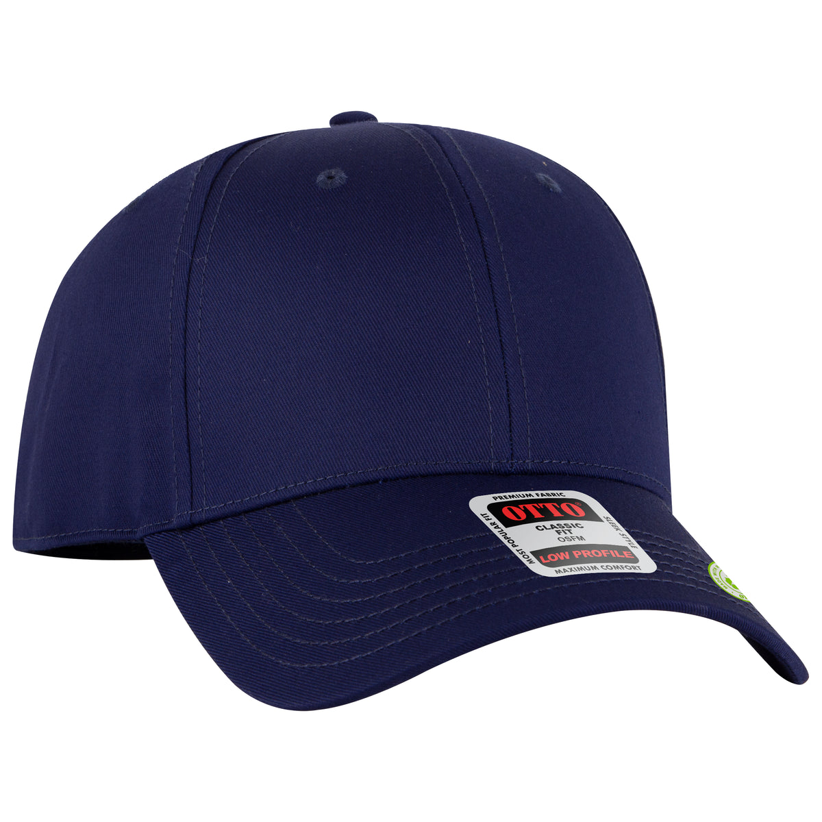 OTTO CAP 6 Panel Low Profile Baseball Cap OTTO 19-6 Otto Cap 004 - Navy OSFM - Adult