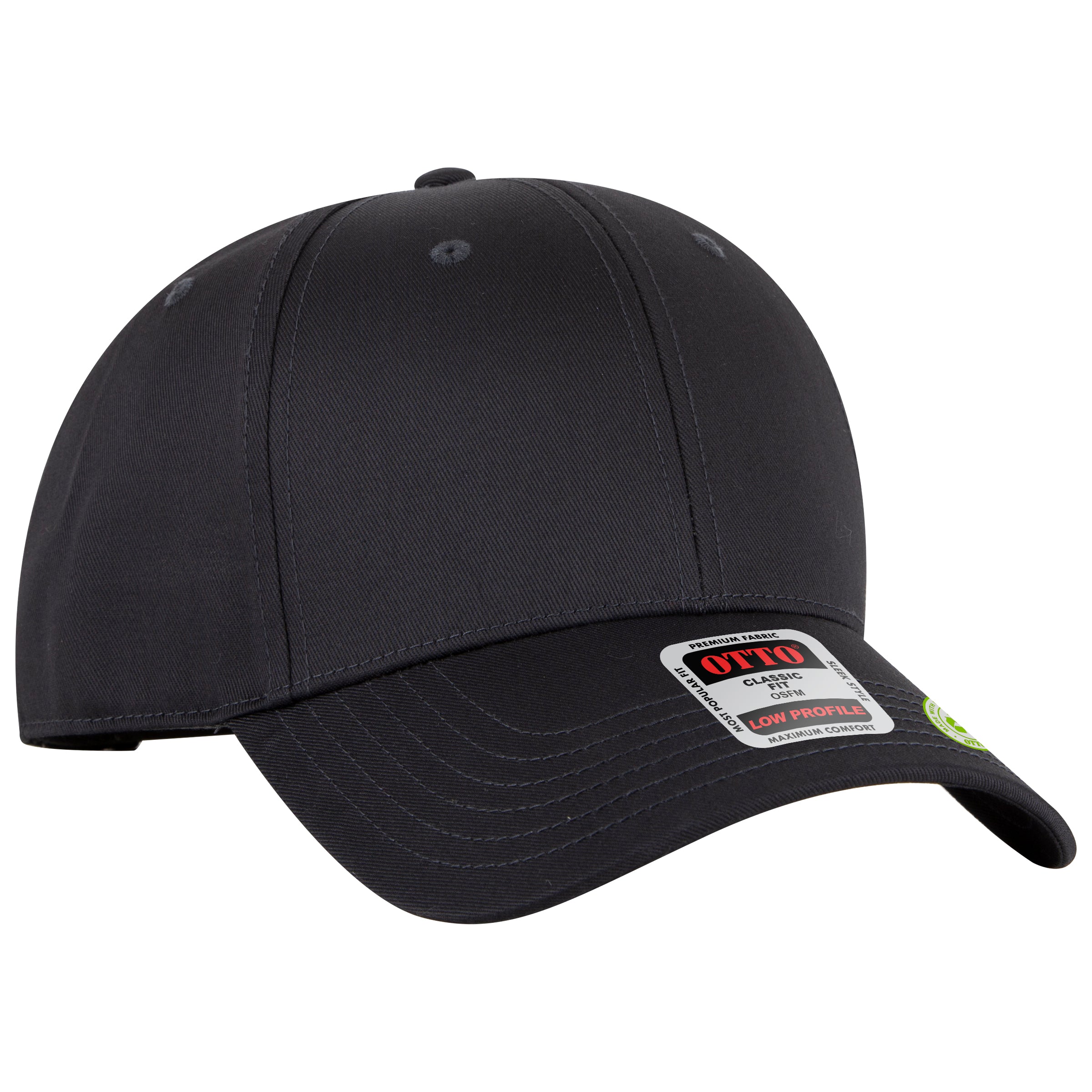 OTTO CAP 6 Panel Low Profile Baseball Cap OTTO 19-6 Otto Cap 025 - Char. Gray OSFM - Adult