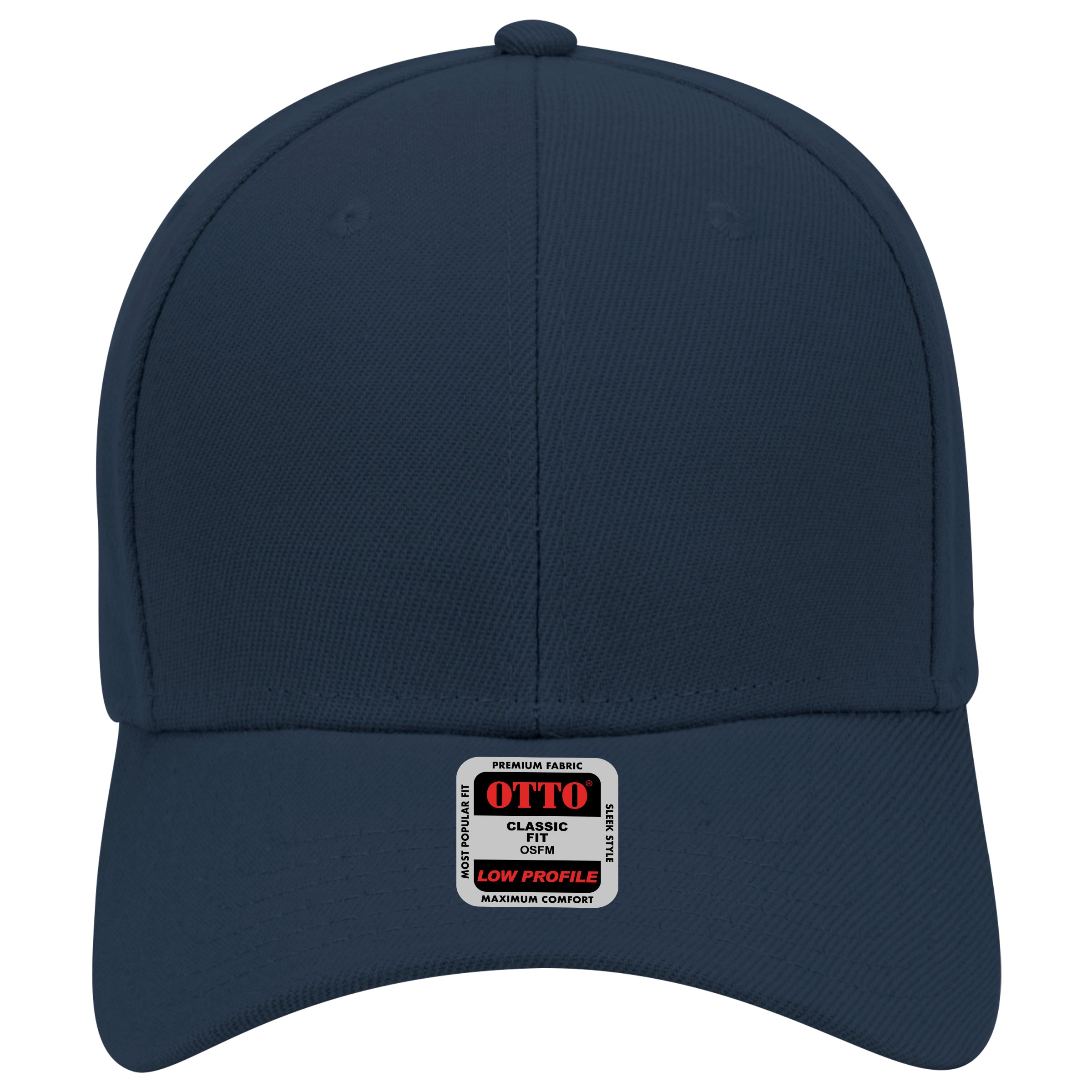 OTTO CAP 6 Panel Low Profile Baseball Cap OTTO 19-609 Otto Cap 004 - Navy OSFM - Adult