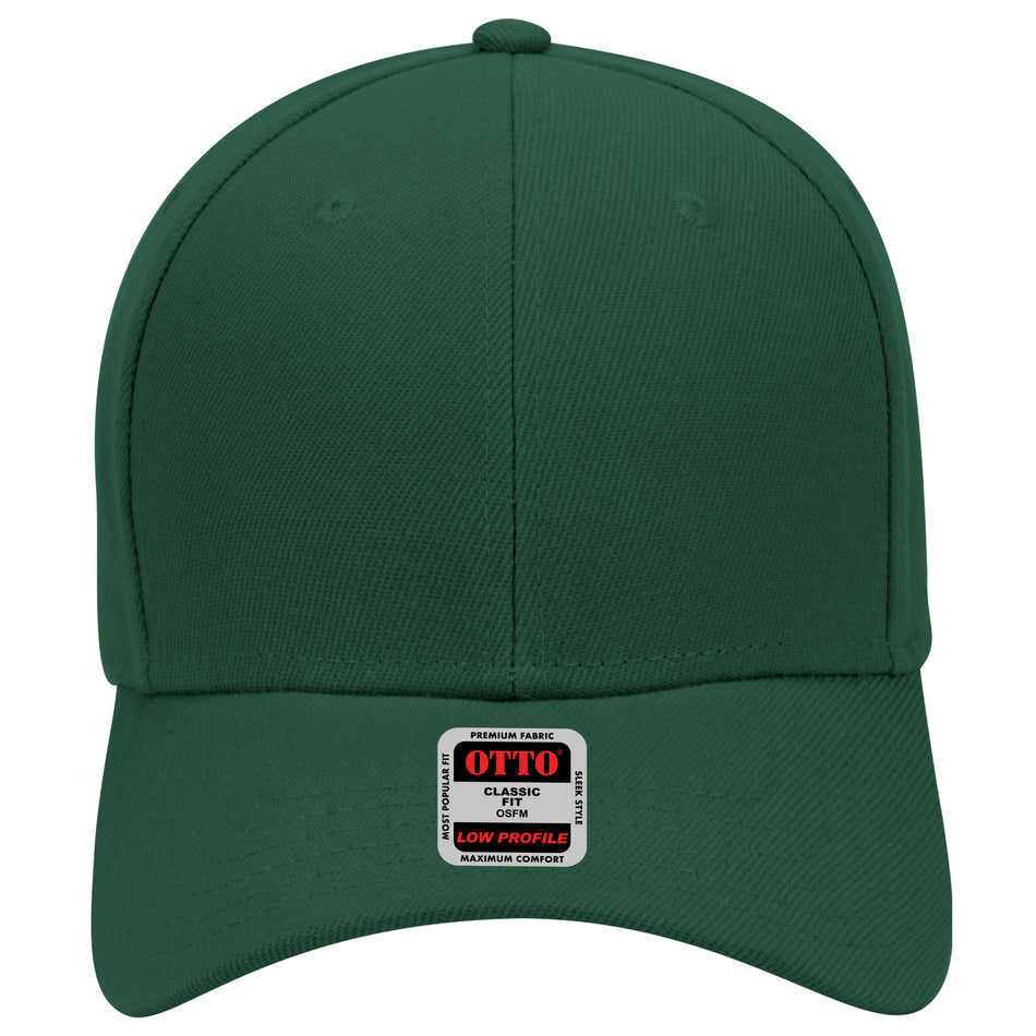 OTTO CAP 6 Panel Low Profile Baseball Cap OTTO 19-609 Otto Cap 017 - Dk. Green OSFM - Adult