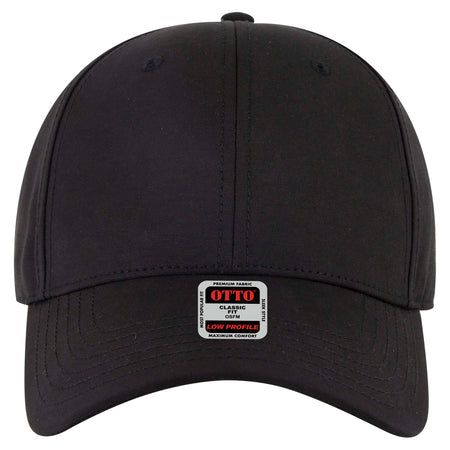 OTTO CAP 6 Panel Low Profile Baseball Cap OTTO 19-768 Otto Cap 003B - Black OSFM - Adult