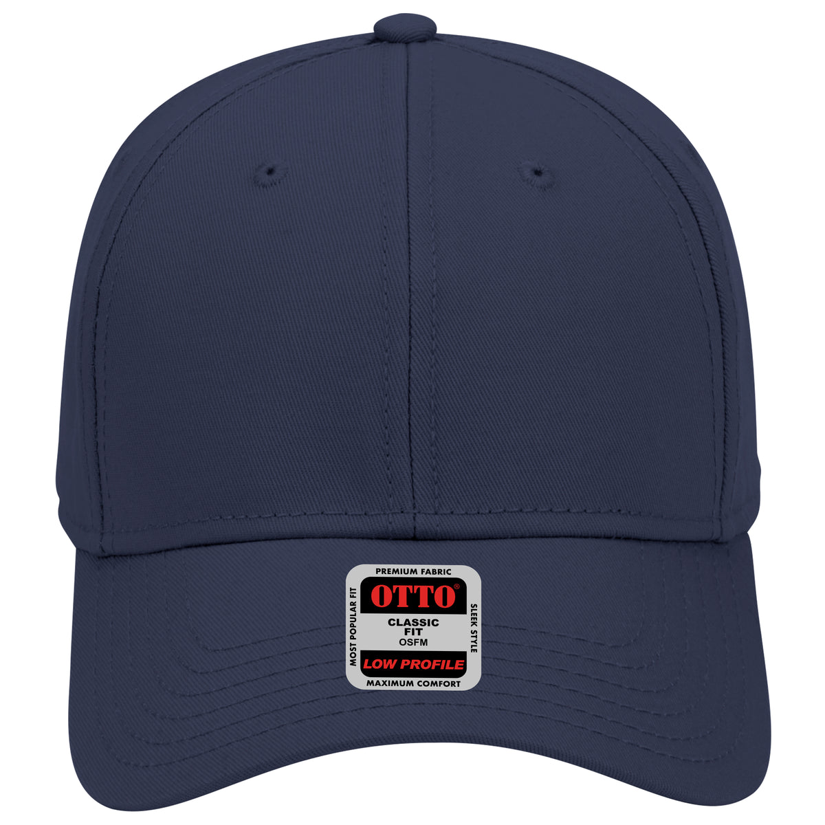 OTTO CAP 6 Panel Low Profile Baseball Cap OTTO 19-768 Otto Cap 004 - Navy OSFM - Adult