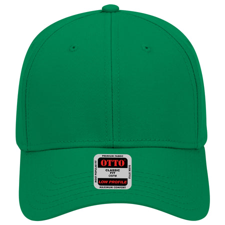 OTTO CAP 6 Panel Low Profile Baseball Cap OTTO 19-768 Otto Cap 005 - Kelly OSFM - Adult