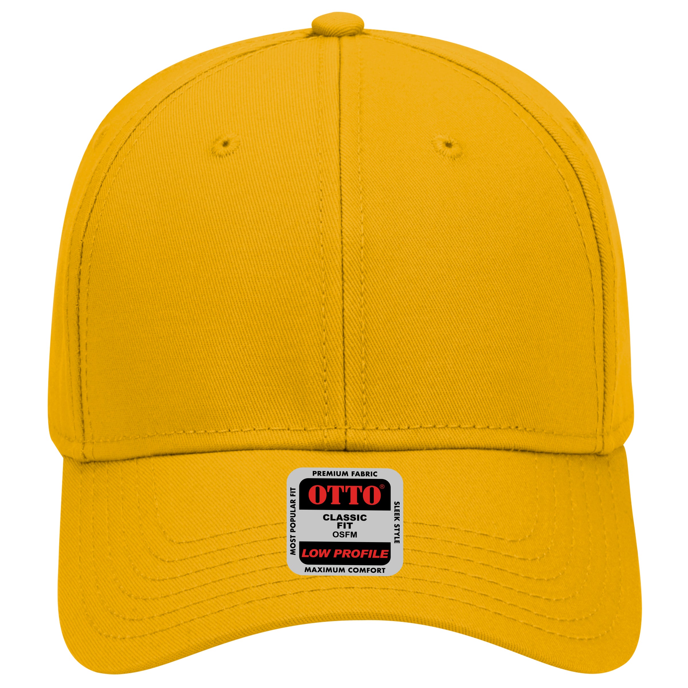 OTTO CAP 6 Panel Low Profile Baseball Cap OTTO 19-768 Otto Cap 006 - Gold OSFM - Adult