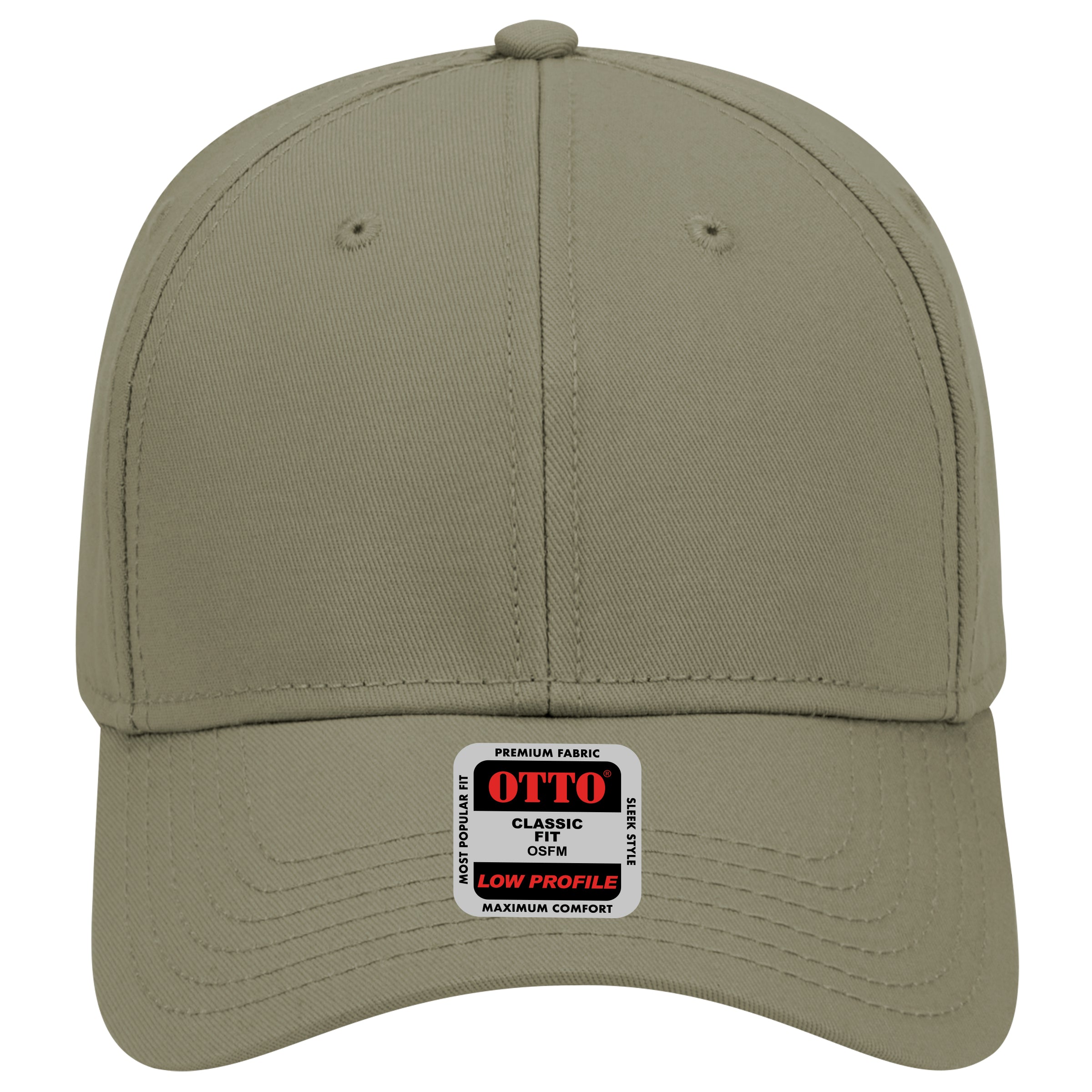 OTTO CAP 6 Panel Low Profile Baseball Cap OTTO 19-768 Otto Cap 021 - Ol. Green OSFM - Adult