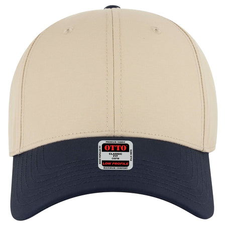 OTTO CAP 6 Panel Low Profile Baseball Cap OTTO 19-768 Otto Cap 043232B - Nvy/Khk/Khk OSFM - Adult