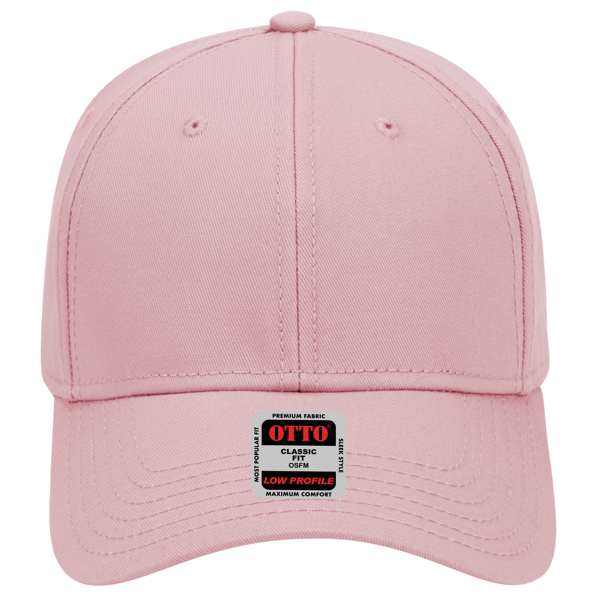 OTTO CAP 6 Panel Low Profile Baseball Cap OTTO 19-768 Otto Cap 050 - Pink OSFM - Adult