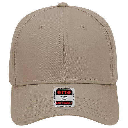 OTTO CAP 6 Panel Low Profile Baseball Cap OTTO 19-768 Otto Cap 053 - Dk. Khaki OSFM - Adult