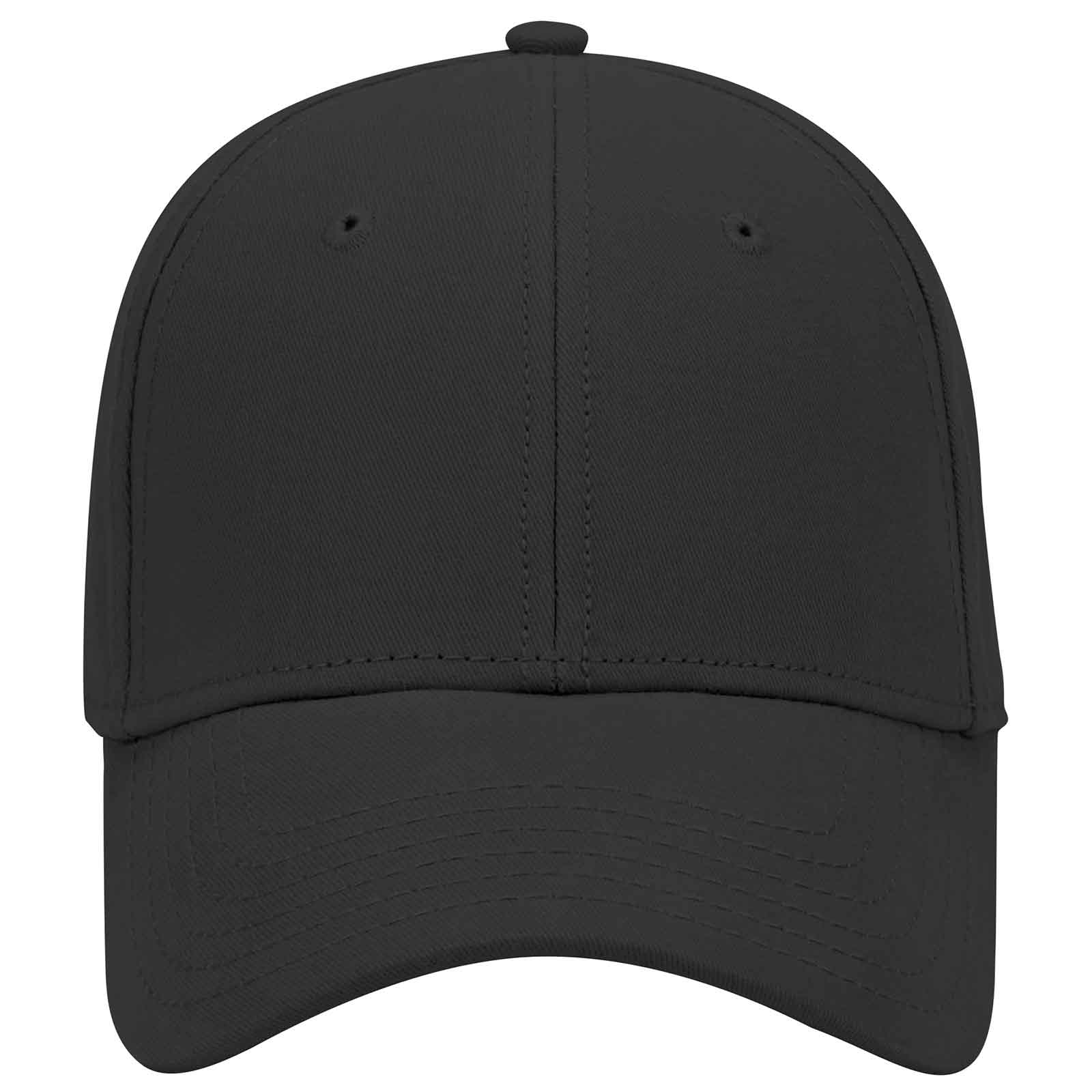 OTTO CAP 6 Panel Low Profile Baseball Cap OTTO 19-860 Otto Cap 003 - Black OSFM - Adult