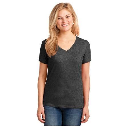 Joe's USA Ladies 5.4-oz 100% Cotton V-Neck T-Shirt