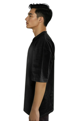 Royal Apparel 19051T Unisex Tubular Short Sleeve Heavy Tee - Black