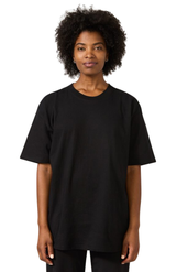 Royal Apparel 19051T Unisex Tubular Short Sleeve Heavy Tee - Black