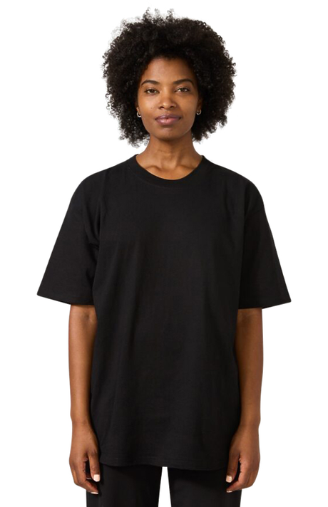Royal Apparel 19051T Unisex Tubular Short Sleeve Heavy Tee - Black