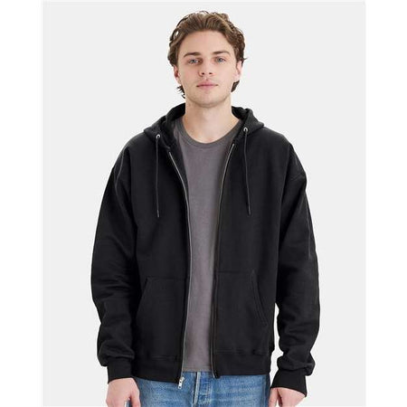 Hanes Ultimate Cotton® Full-Zip Hooded Sweatshirt - Hanes F280 Hanes Black S