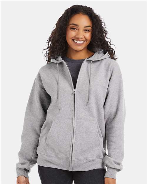 Hanes F280 Unisex Ultimate Cotton Full-Zip Hooded Sweatshirt