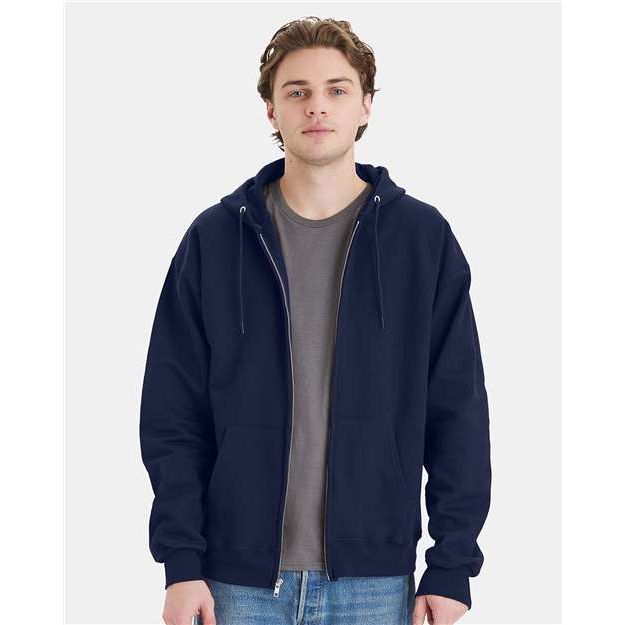 Hanes Ultimate Cotton® Full-Zip Hooded Sweatshirt - Hanes F280 Hanes